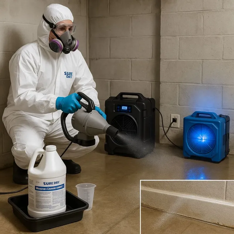 Sanitization and Odor Removal process in Yorkville, OH