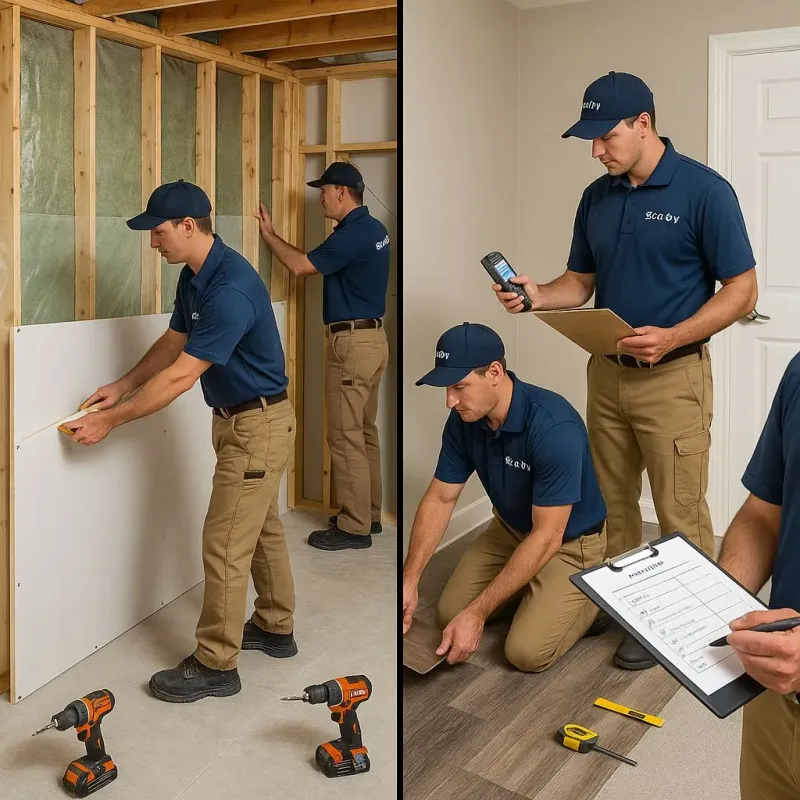 Repairs and Reconstruction process in Yorkville, OH